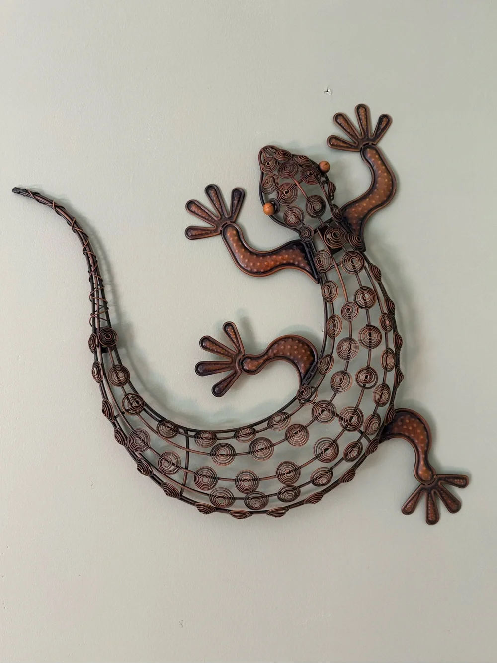 Metal Gecko Wall Decor